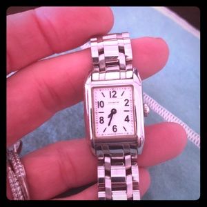 Coach tank style watch